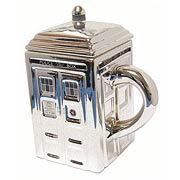 Doctor Who TARDIS 3-D Ceramic Silver Mug